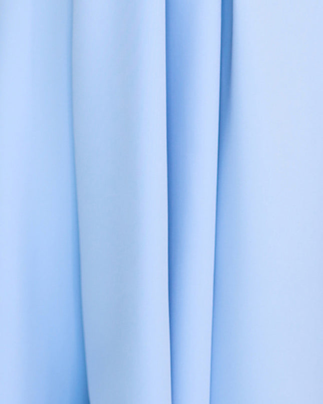 20005-5-SCARLETT - ausgestelltes Midikleid mit Envelope-Ausschnitt und Gürtel - hellblau-5
