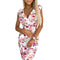 17963-7-379-3 BOYKA Tailliertes Kleid mit Umschlagausschnitt - rosa-lila Blüten-7
