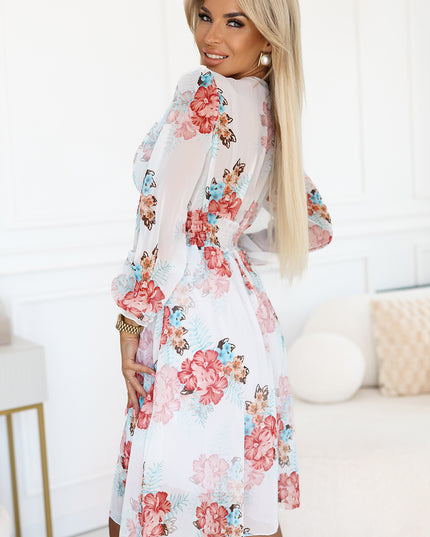 20631-3-FRANCES Chiffon-Wickelkleid mit langen Ärmeln – Mallows-3