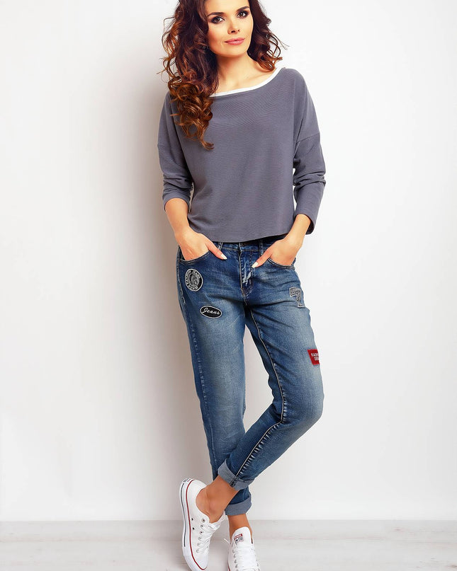 920-GRAY-SM-1-Blouse M087-1