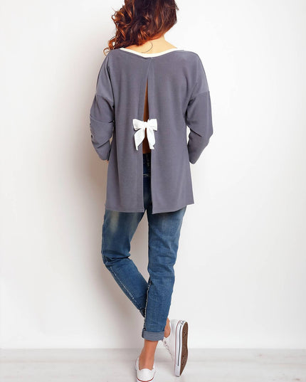 920-GRAY-SM-3-Blouse M087-3