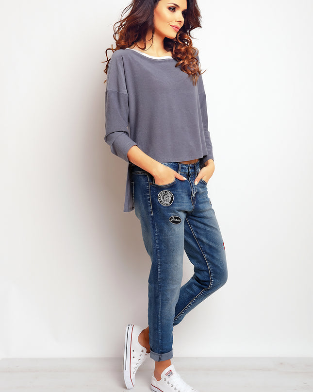 920-GRAY-SM-7-Blouse M087-7