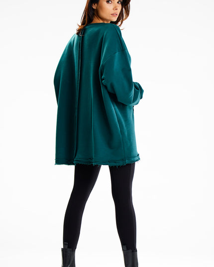 14794-BOTTLE-GREEN-ONE-SIZE-7-Hoodie M335-7