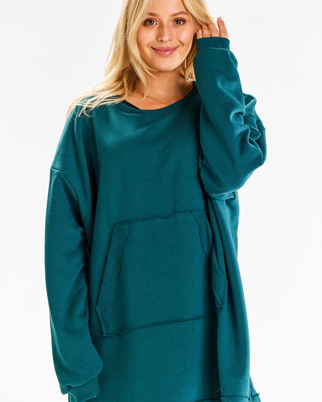 14794-BOTTLE-GREEN-ONE-SIZE-1-Hoodie M335-1