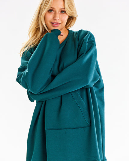 14794-BOTTLE-GREEN-ONE-SIZE-2-Hoodie M335-2
