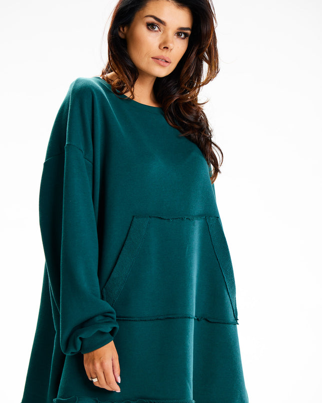 14794-BOTTLE-GREEN-ONE-SIZE-3-Hoodie M335-3