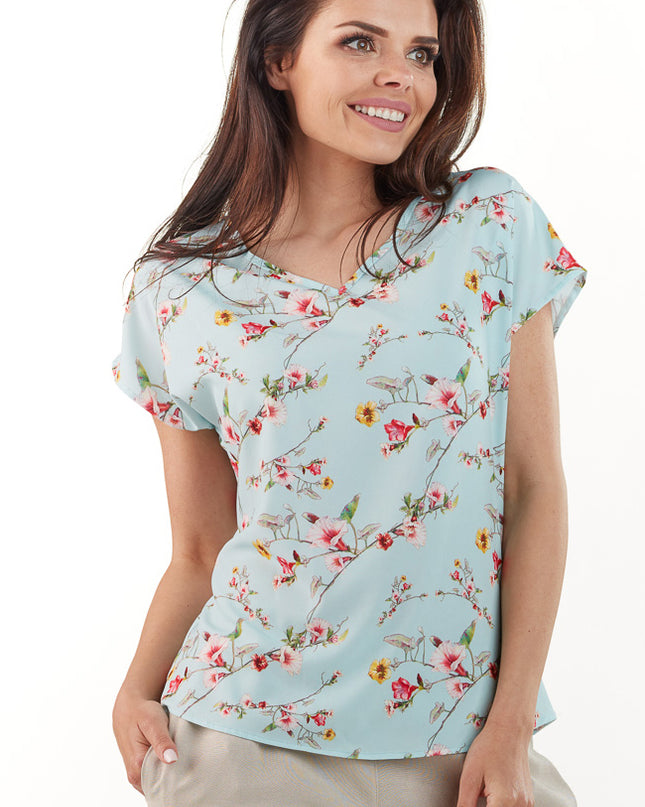462-PINK-XL-14-Blouse M173-14