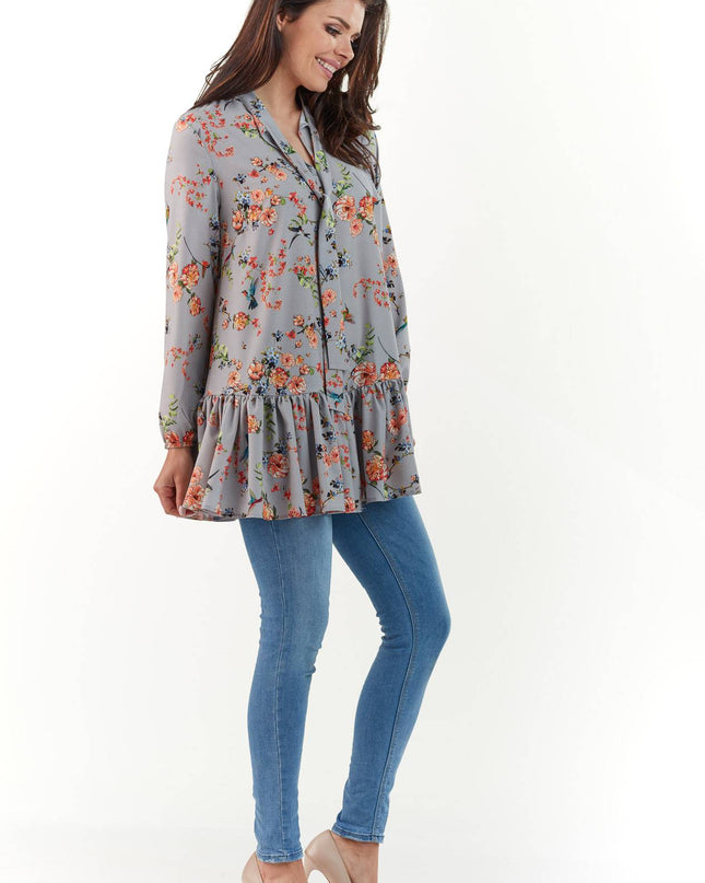458-GRAY-SM-3-Blouse M165-3
