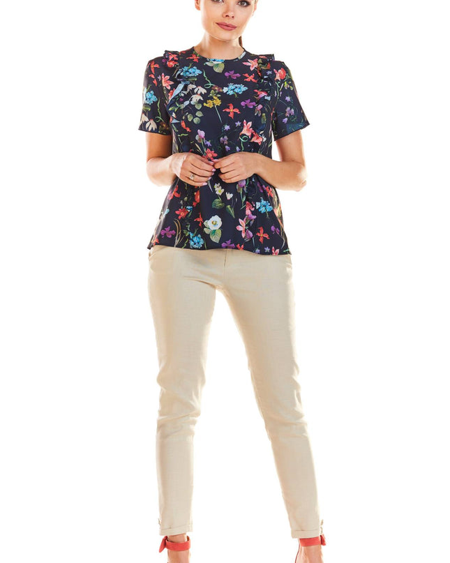 494-FLOWERS-ECRU-XL-3-Blouse M198-3