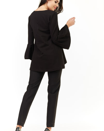 445-BLACK-SM-10-Blouse M156-10