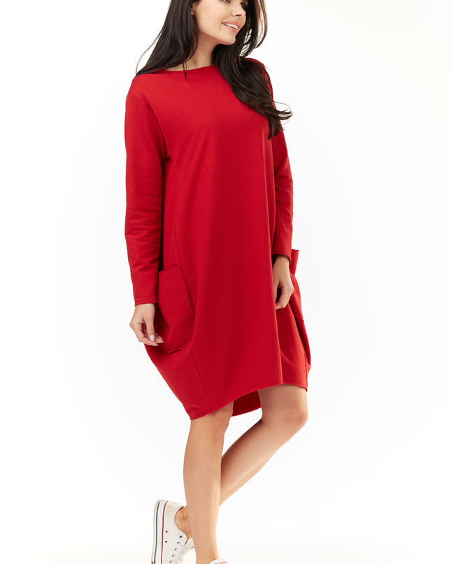 444-RED-LXL-3-Dress M154-3