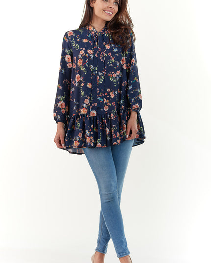 458-NAVY-LXL-2-Blouse M165-2