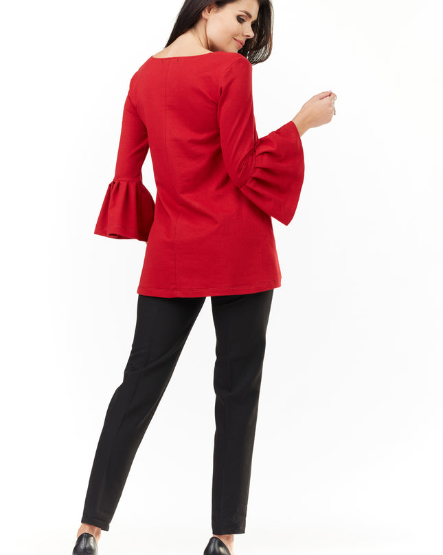 445-RED-LXL-5-Blouse M156-5