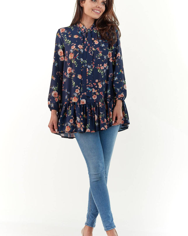 458-NAVY-SM-1-Blouse M165-1