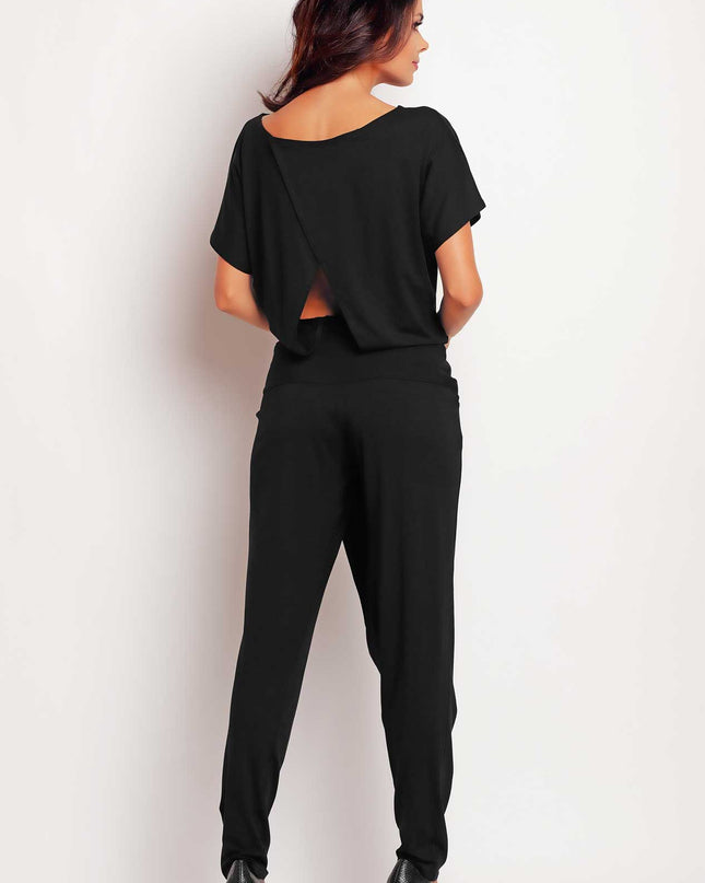 393-BLACK-M-3-Jumpsuit M106-3