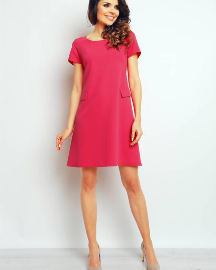 372-PINK-S-1-Dress M081-1