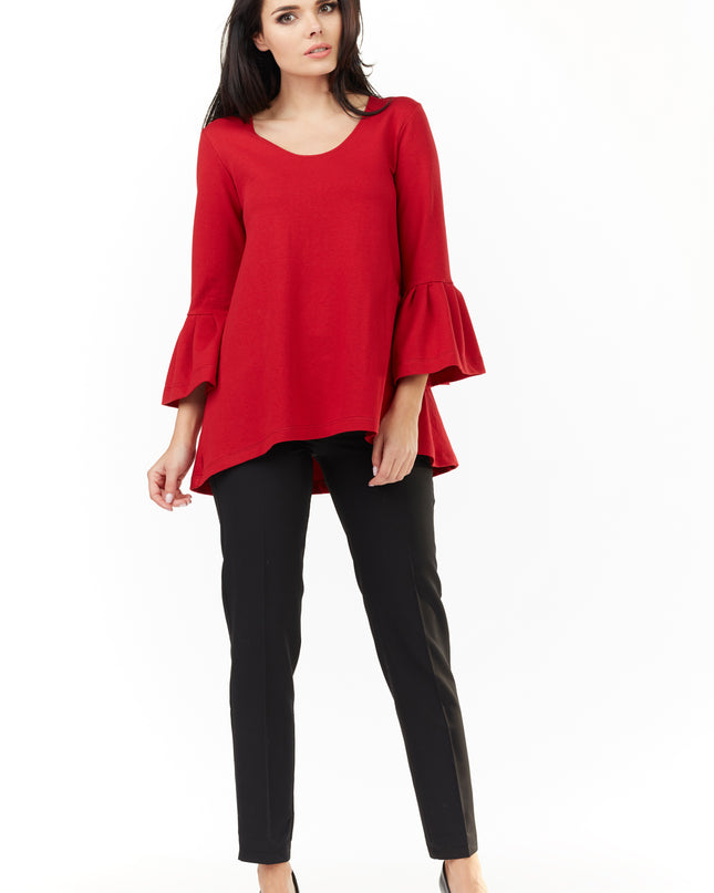 445-RED-LXL-2-Blouse M156-2
