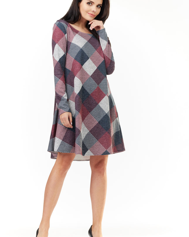 446-GRID-LXL-2-Dress M158-2
