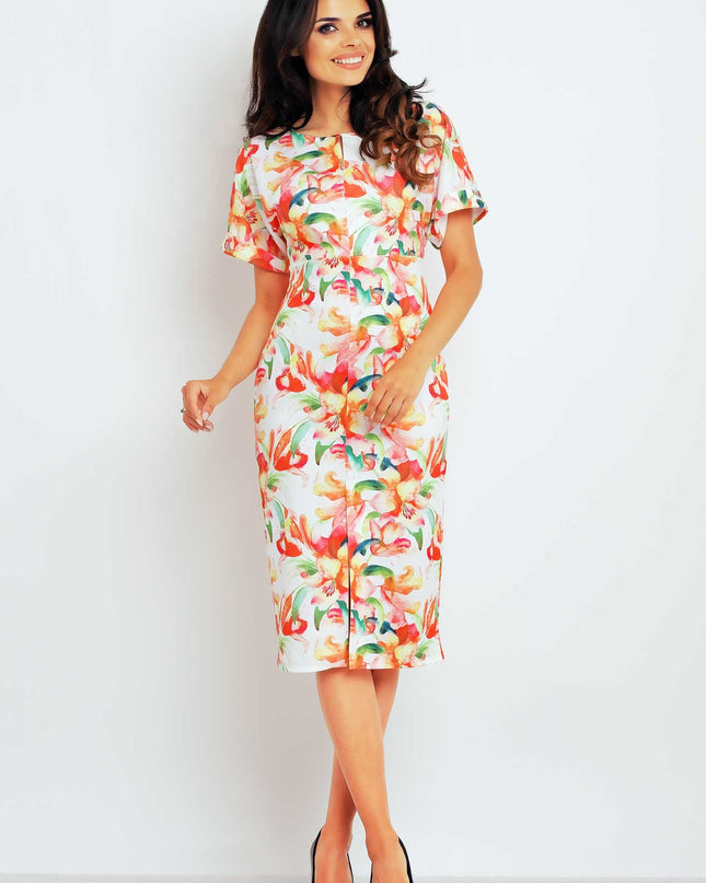 390-FLOWERS-ORANGE-XL-1-Dress M102-1