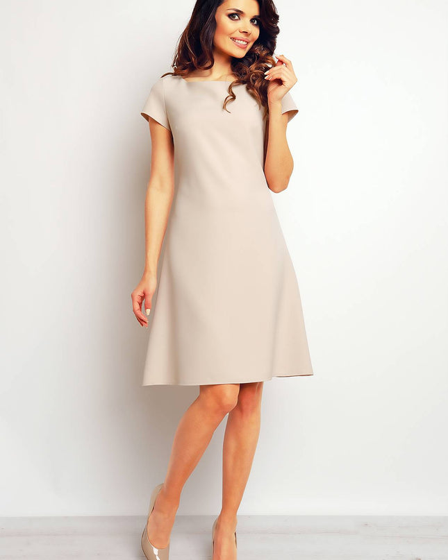 376-BEIGE-XL-1-Dress M086-1