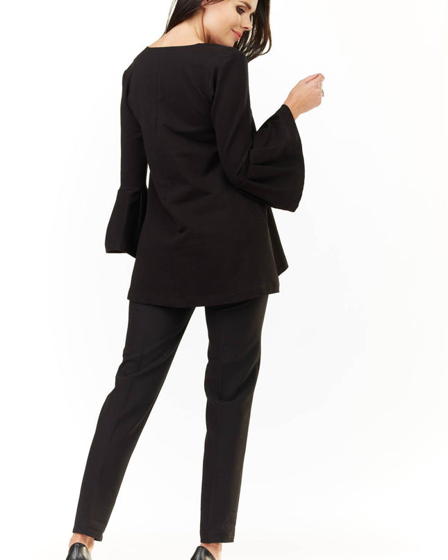 445-BLACK-SM-4-Blouse M156-4