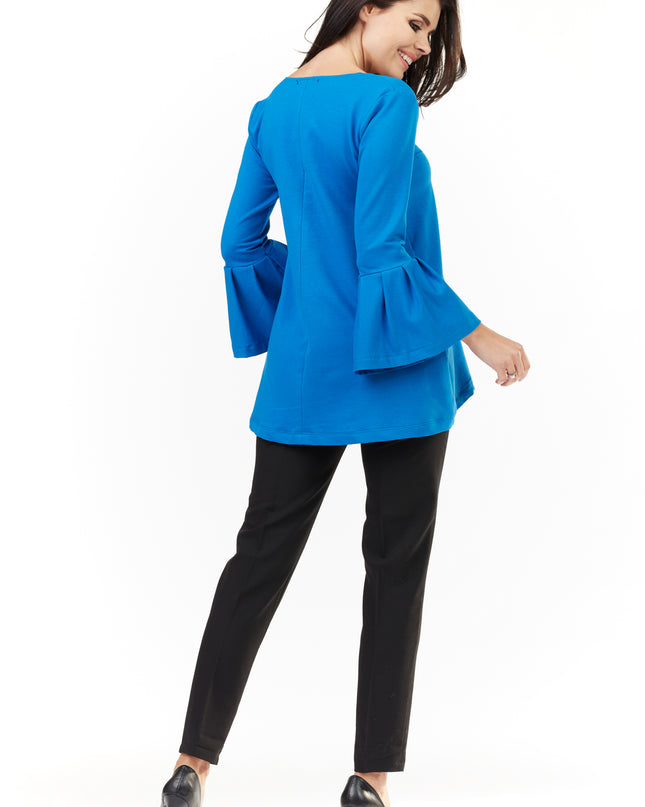 445-BLUE-LXL-5-Blouse M156-5