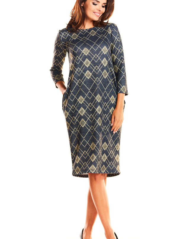 483-GOLDEN-RHOMBUSES-LXL-4-Dress M189-4