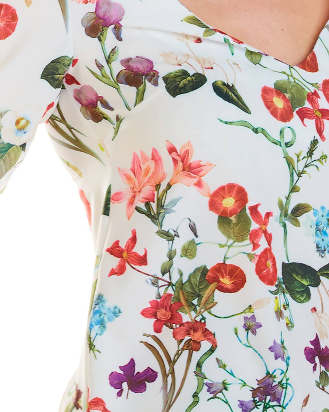 485-FLOWERS-ECRU-XS-5-Blouse M191-5