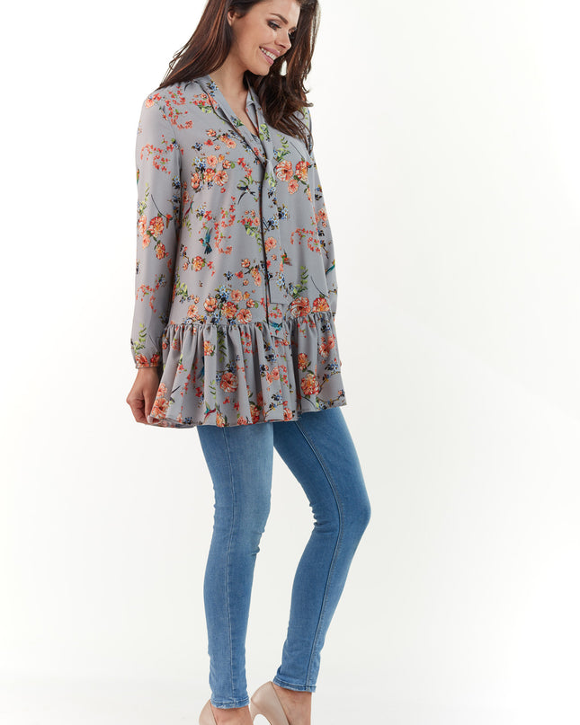 458-GRAY-SM-7-Blouse M165-7