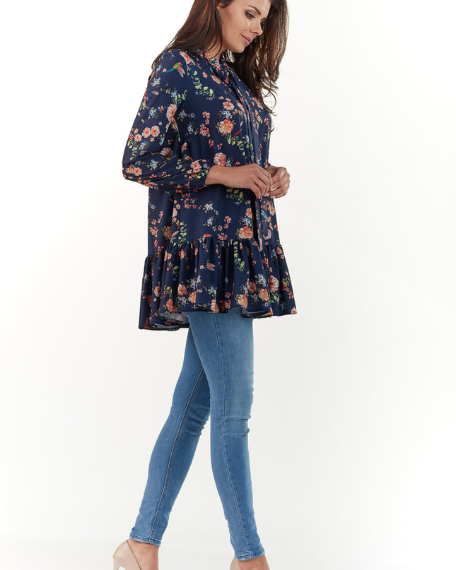 458-NAVY-LXL-3-Blouse M165-3