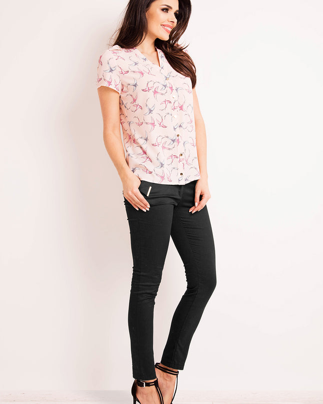 417-PINK-BIRDS-XL-2-Shirt M127-2