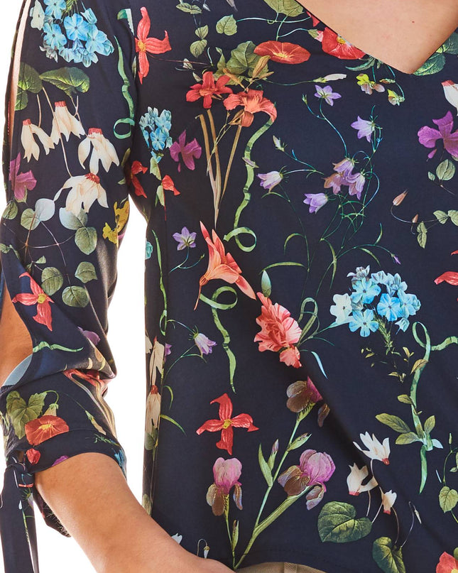 485-FLOWERS-ECRU-XS-10-Blouse M191-10