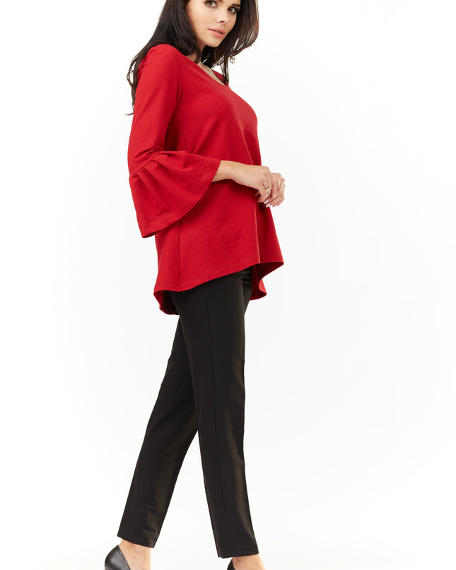445-RED-LXL-3-Blouse M156-3