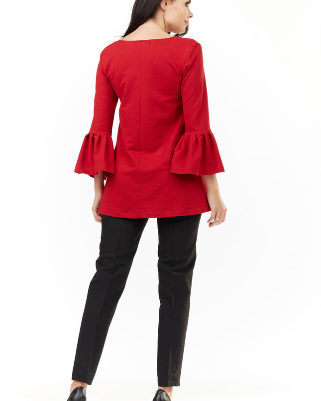 445-RED-LXL-4-Blouse M156-4