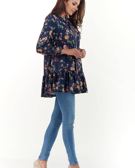 458-NAVY-SM-3-Blouse M165-3