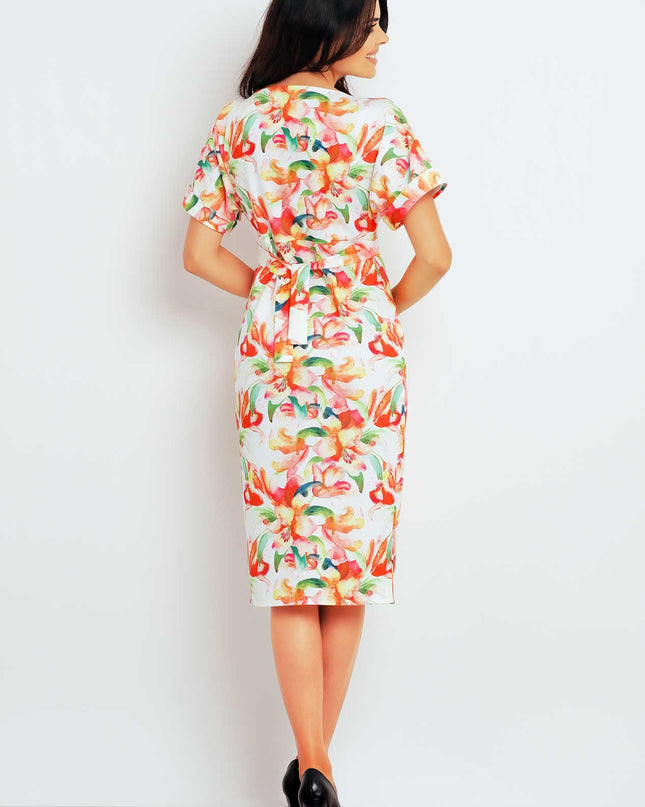 390-FLOWERS-ORANGE-S-6-Dress M102-6