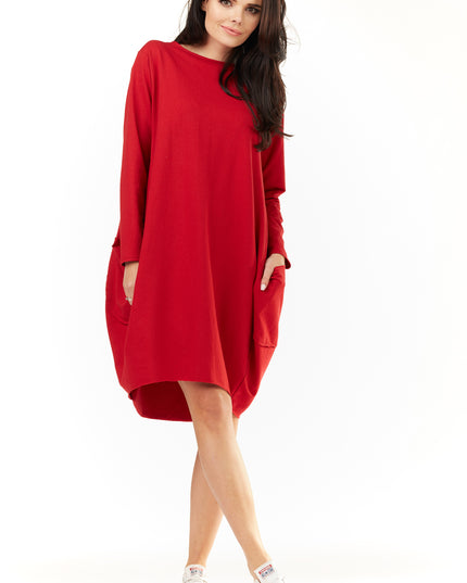 444-RED-SM-4-Dress M154-4
