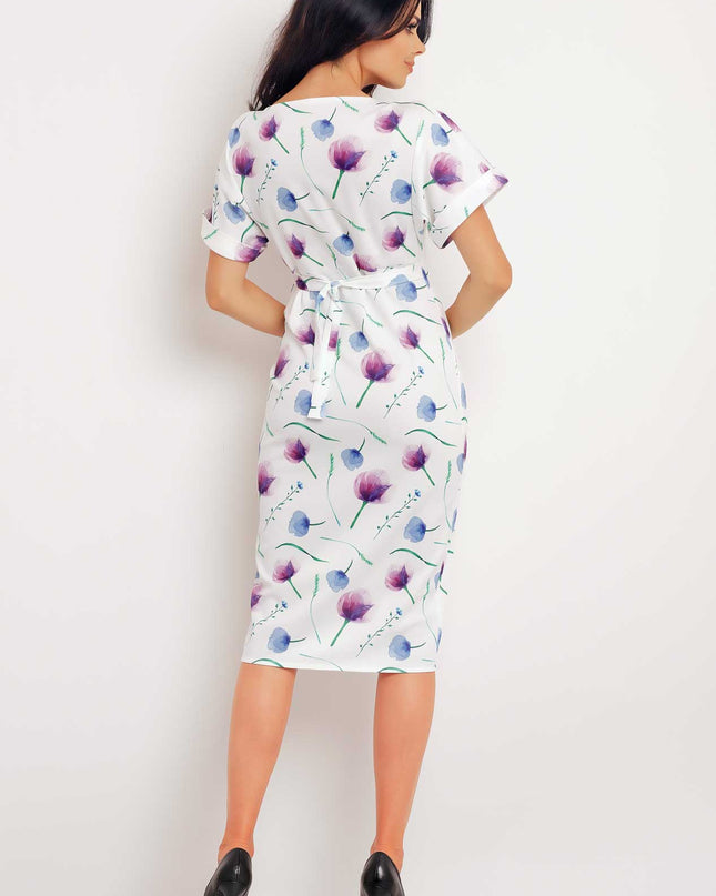 390-FLOWERS-VIOLET-L-3-Dress M102-3