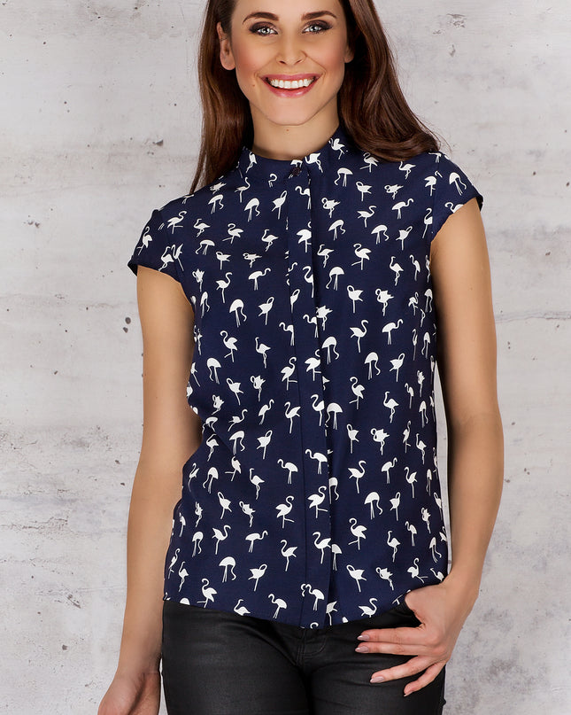 357-NAVY-HANDBAGS-XL-14-Shirt M061-14