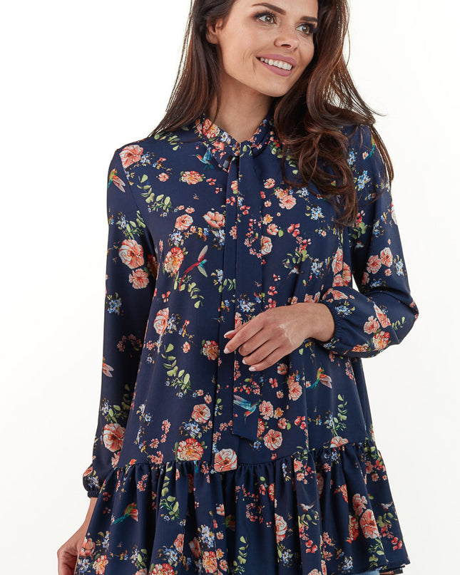 458-NAVY-SM-5-Blouse M165-5