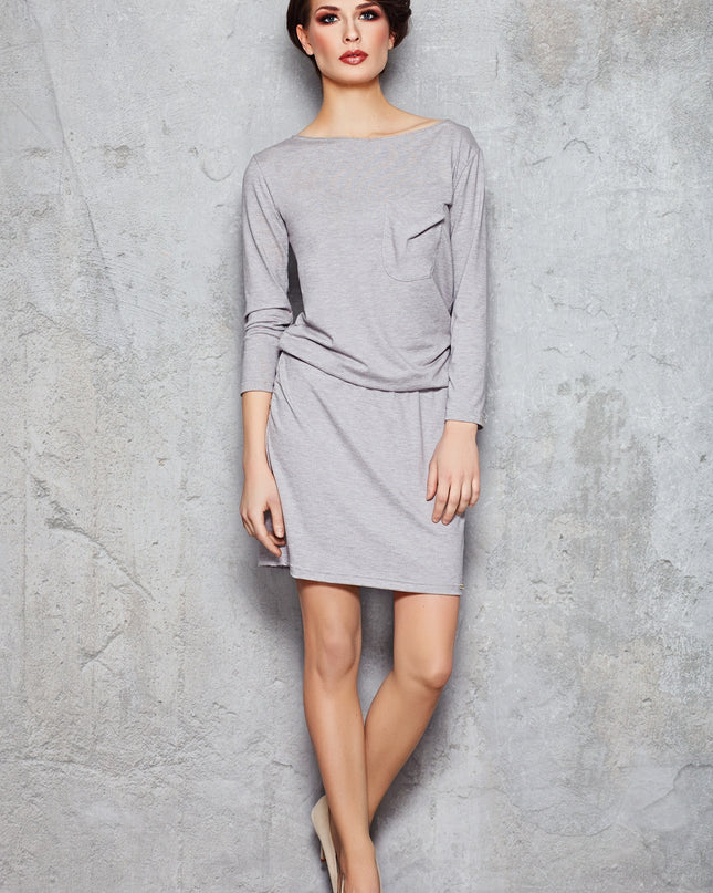 984-GRAY-M-1-Dress M041-1