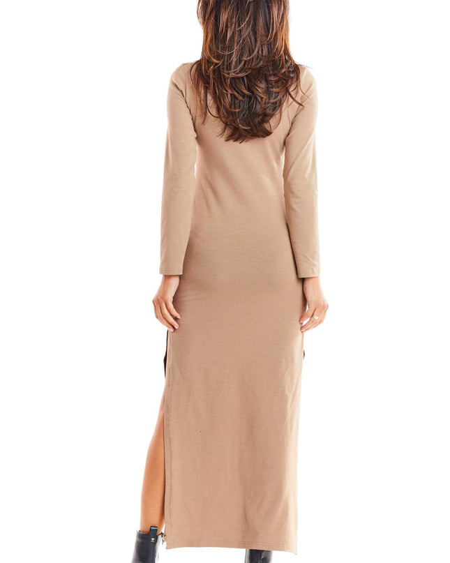 538-BEIGE-S-5-Dress M229-5