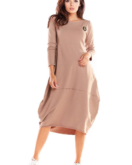 529-BEIGE-SM-1-Dress M221-1