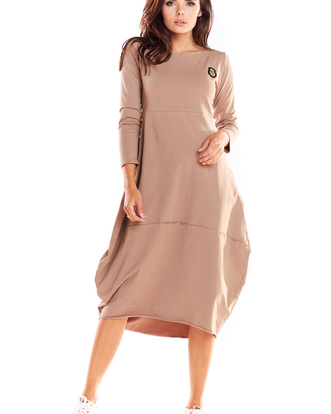 529-BEIGE-LXL-1-Dress M221-1