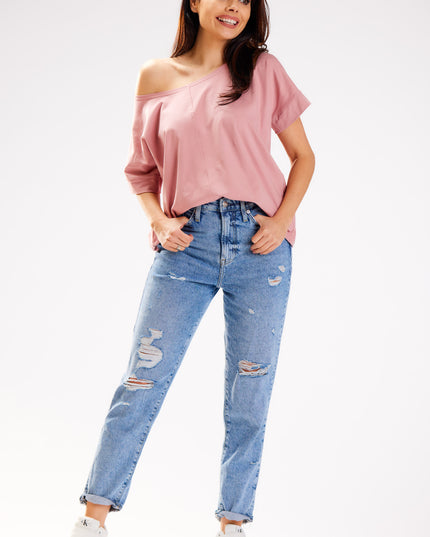 839-PINK-ONE-SIZE-1-Blouse M254-1