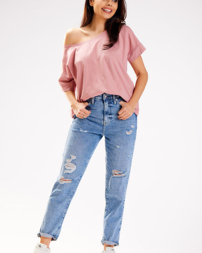 839-PINK-ONE-SIZE-1-Blouse M254-1